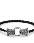 Thomas Sabo Leather Strap Black Cat