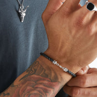 Thomas Sabo Leather Bracelet Black