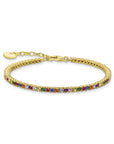 Thomas Sabo Bracelet Colourful Stones Gold