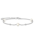 Thomas Sabo Bracelet pearls and white stones silver