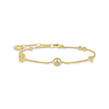 Thomas Sabo Bracelet With Symbols Gold