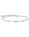 Thomas Sabo Bracelet with white stones silver