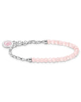 THOMAS SABO Charm Bracelet with Beads and Chain Links Silver