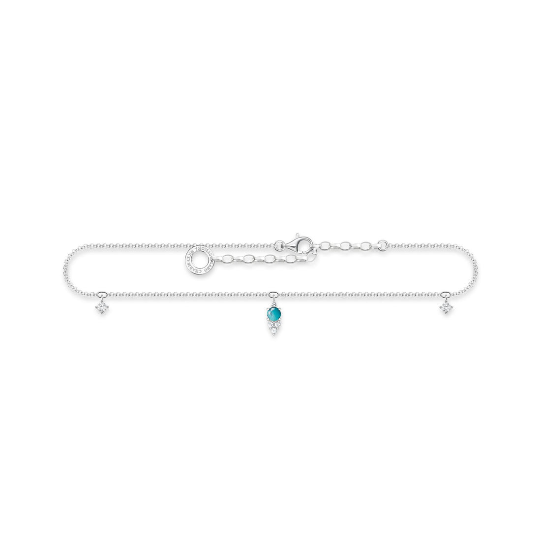 Thomas Sabo Anklet Turquoise Stone