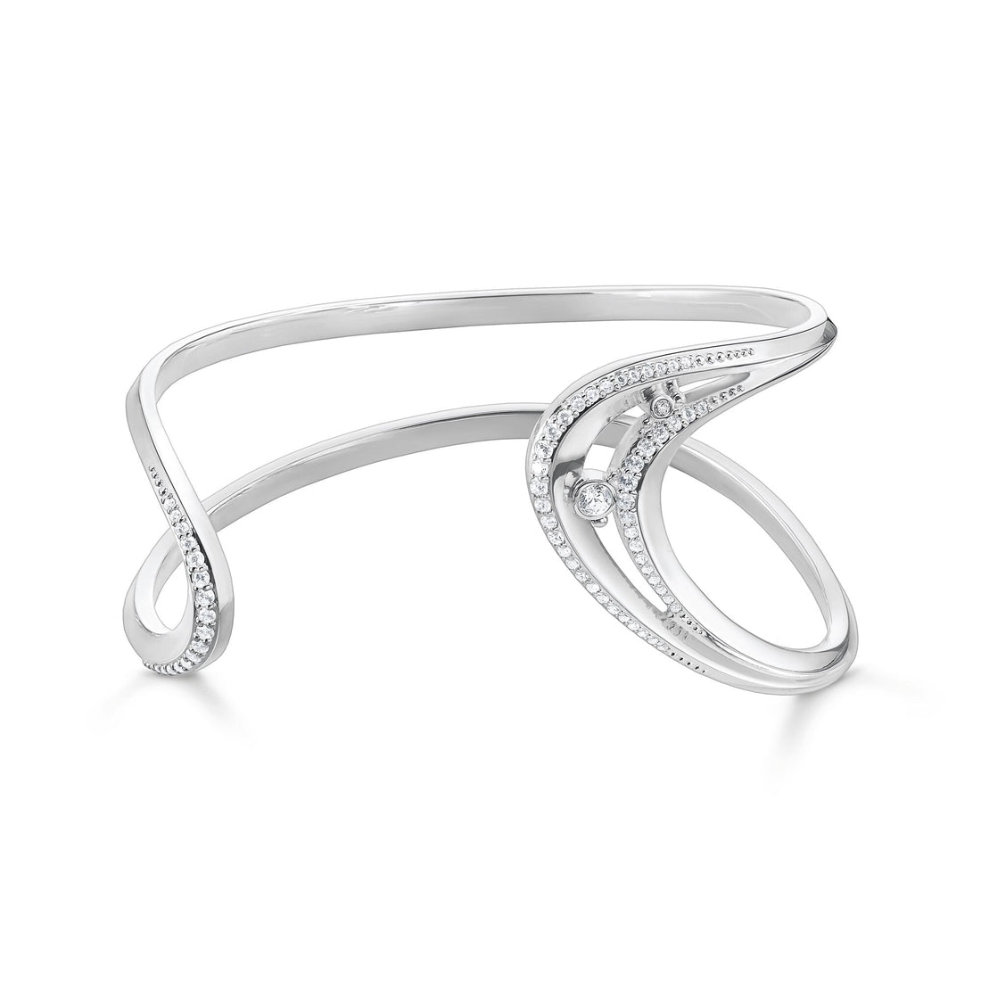 THOMAS SABO Bangle Wave with Stones