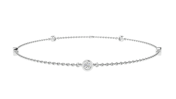 9CT MELODY DIAMOND BRACELET