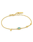 Ania Haie Turquoise Discs Bracelet - Gold