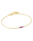 Ania Haie Berry Enamel Bar Gold Bracelet