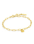 Ania Haie Gold Chunky Chain Padlock Bracelet