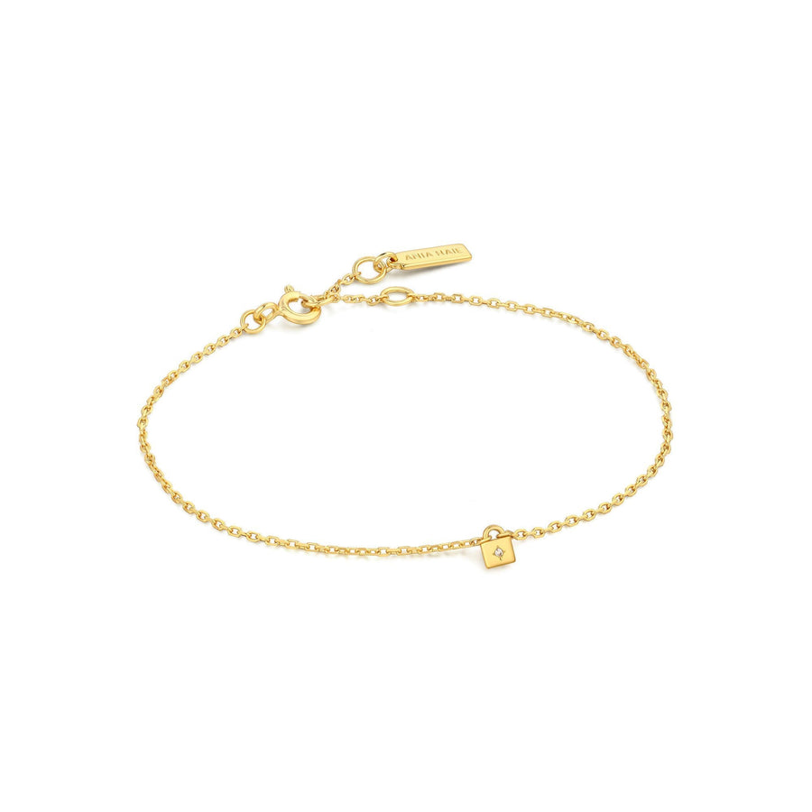 Ania Haie Gold Padlock Bracelet