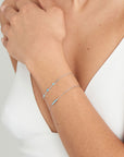 Ania Haie Silver Turquoise Bar Bracelet