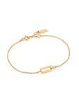 Gold Glam Interlock Bracelet