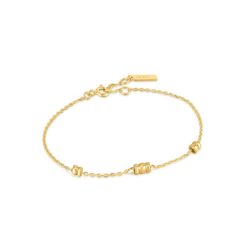 Ania Haie Gold Smooth Twist Chain Bracelet