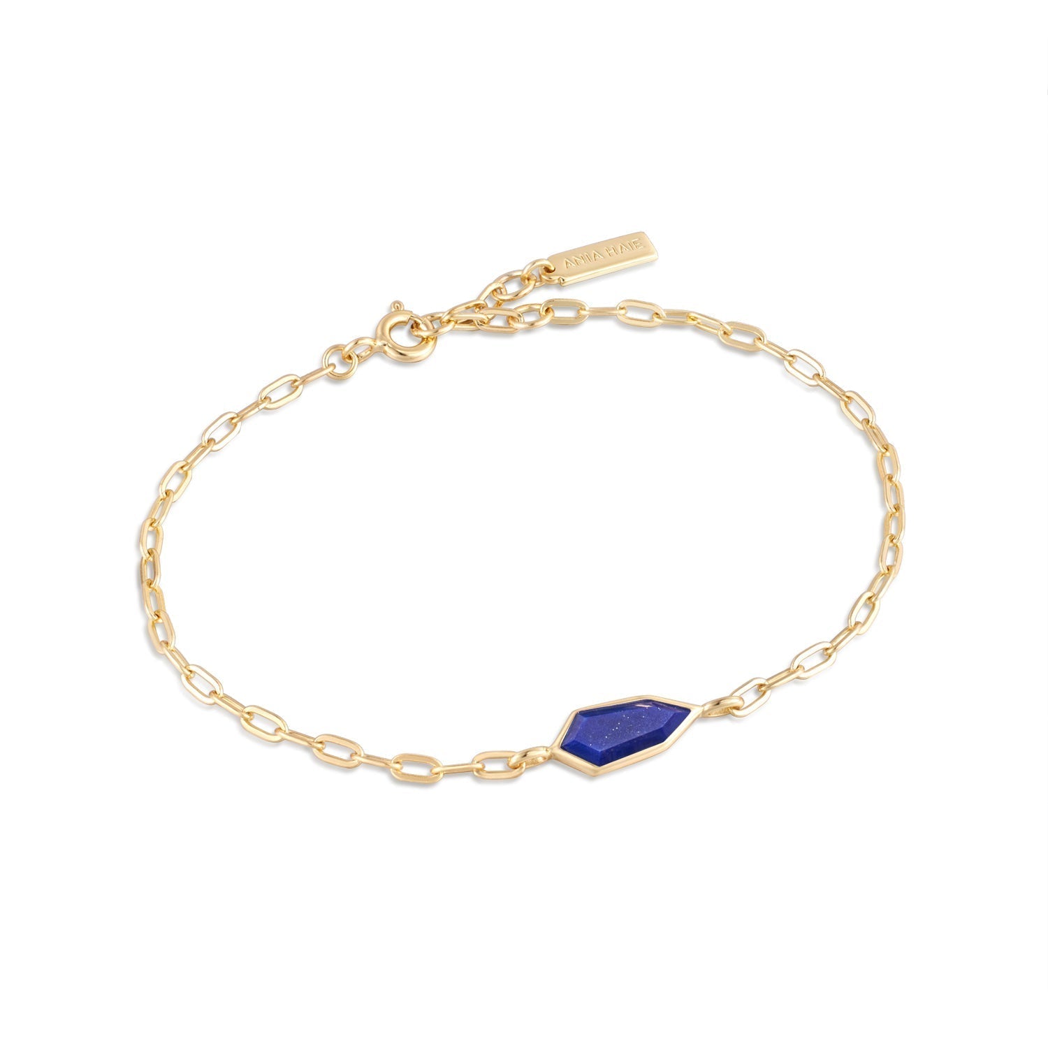 Lapis Emblem Chain Bracelet