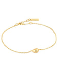 Ania Haie Gold Pebble Sparkle Chain Bracelet