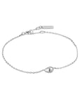 Ania Haie Silver Pebble Sparkle Chain Bracelet