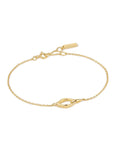 Ania Haie Gold Wave Link Bracelet