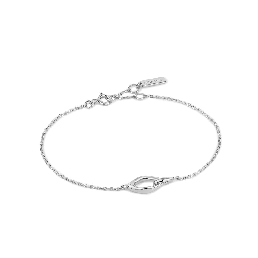 Ania Haie Silver Wave Link Bracelet