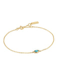 Ania Haie Gold Turquoise Wave Bracelet