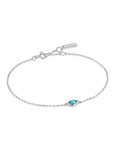 Ania Haie Silver Turquoise Wave Bracelet