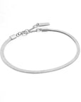 Ania Haie Silver Flat Snake Chain Bracelet