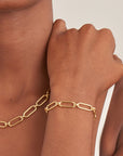 Ania Haie Gold Cable Connect Chunky Chain Bracelet