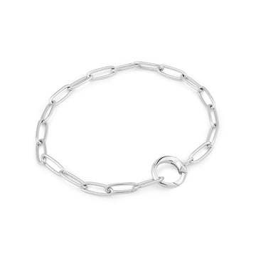 Ania Haie Silver Link Charm Chain Connector Bracelet