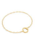 Ania Haie Gold Mini Link Charm Chain Connector Bracelet