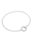 Ania Haie Silver Mini Link Charm Chain Connector Bracelet