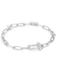 Ania Haie Silver Stud Link Charm Bracelet