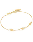 Ania Haie Gold Twisted Wave Chain Bracelet