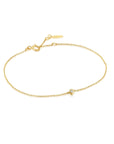 Ania Haie 14kt Gold Single Natural Diamond Bracelet