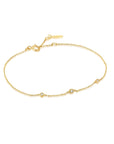 Ania Haie 14kt Gold Triple Natural Diamond Bracelet