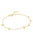 Ania Haie 14kt Gold Mixed Disc Bracelet