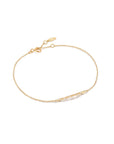 Ania Haie 14kt Gold Stargazer Natural Diamond Bar Bracelet