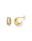 Thomas Sabo Hoop Earrings Rings Gold