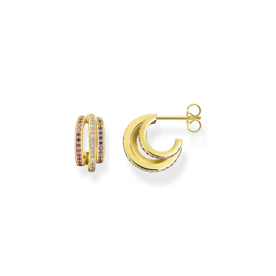 Thomas Sabo Hoop Earrings Rings Gold