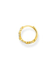 Thomas Sabo Single Hoop Earring Stones Gold