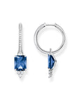 Thomas Sabo Hoop earrings with blue stone