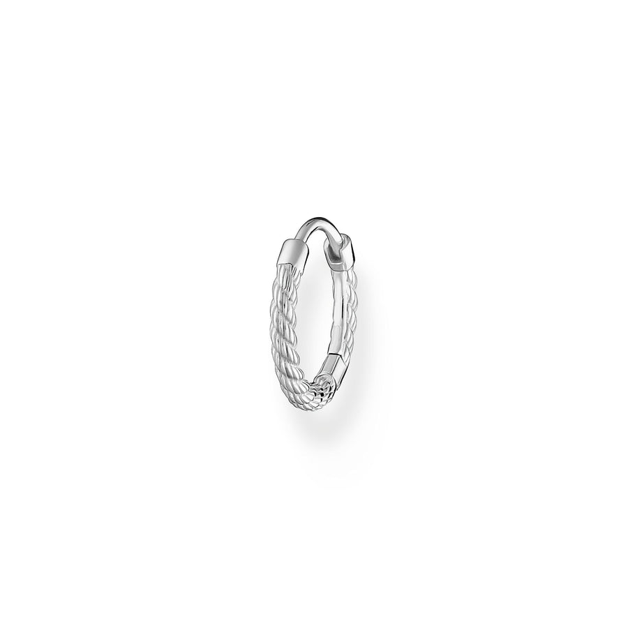 Thomas Sabo Single hoop earring rope silver