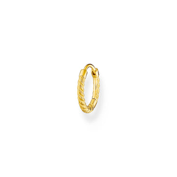 Thomas Sabo Single hoop earring rope gold