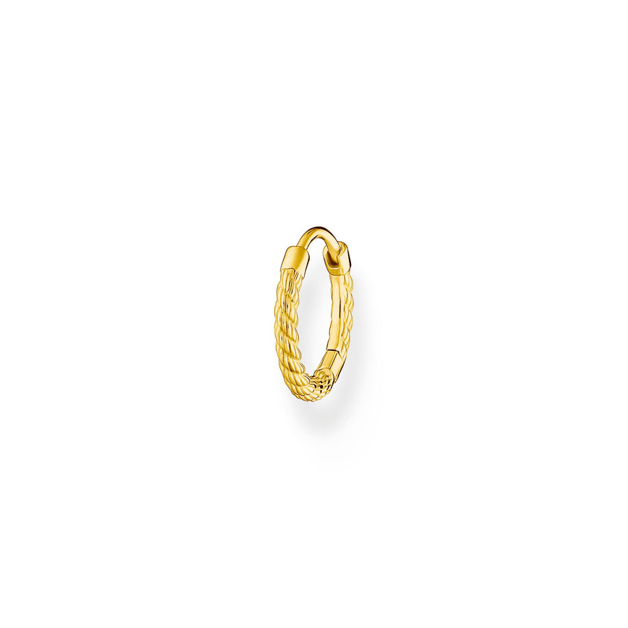 Thomas Sabo Single hoop earring rope gold