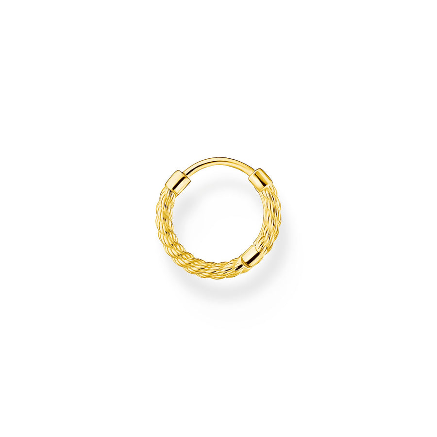 Thomas Sabo Single hoop earring rope gold