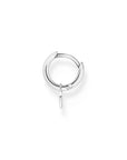 Thomas Sabo Single hoop earring with heart pendant silver