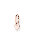 Thomas Sabo Single hoop earring with heart pendant rose gold