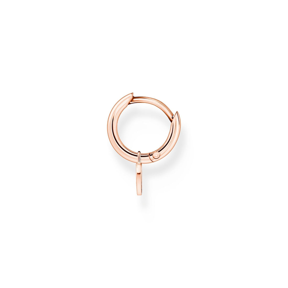 Thomas Sabo Single hoop earring with heart pendant rose gold