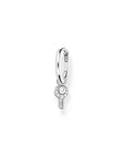 Thomas Sabo Single hoop earring with key pendant silver