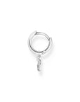 Thomas Sabo Single hoop earring with key pendant silver