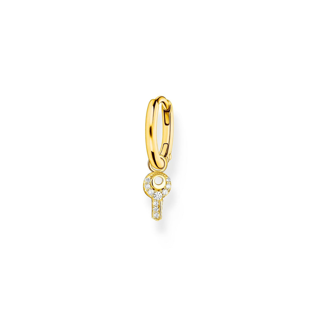 Thomas Sabo Single hoop earring with kew pendant gold