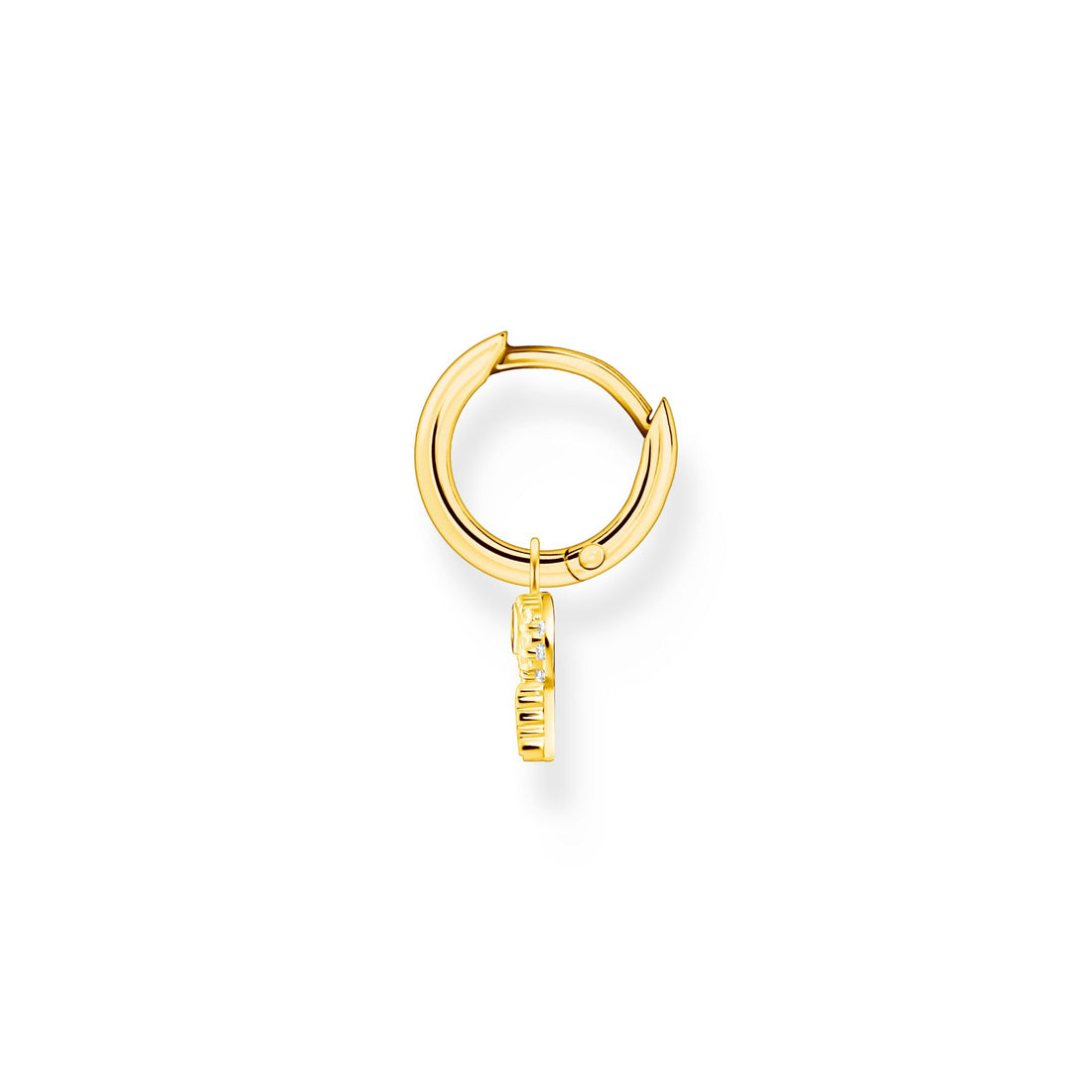 Thomas Sabo Single hoop earring with kew pendant gold